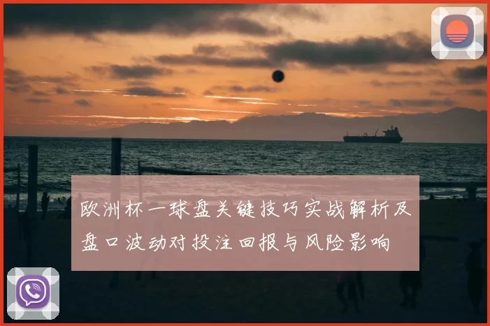 欧洲杯一球盘关键技巧实战解析及盘口波动对投注回报与风险影响