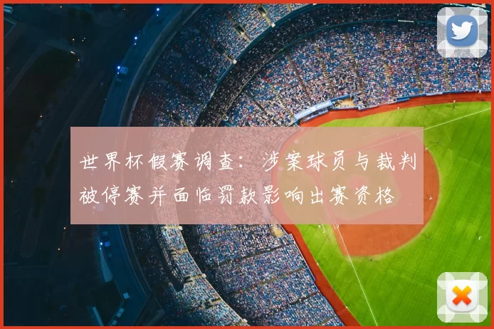 世界杯假赛调查:涉案球员与裁判被停赛并面临罚款影响出赛资格